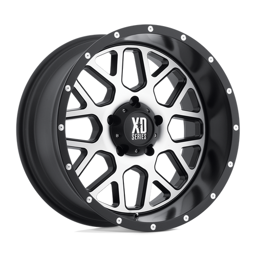 XD XD820 GRENADE 5X127 22X10 -24 SATIN BLACK MACHINED FACE