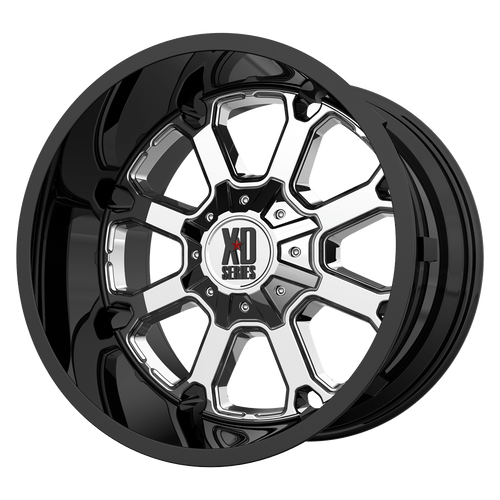 XD XD825 BUCK 25 5X127/5X139.7 20X10 -24 PVD CENTER GLOSS BLACK LIP