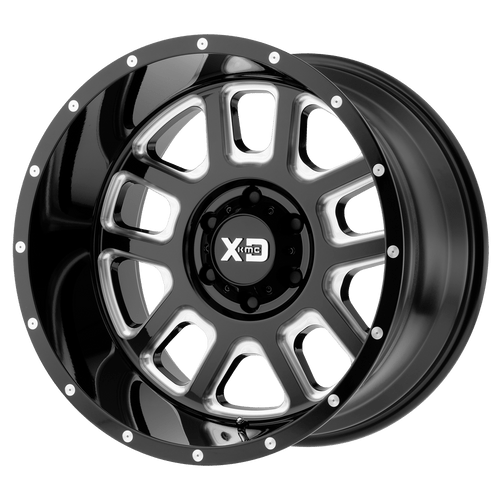 XD XD828 DELTA 8X165.1 20X9 -12 GLOSS BLACK MILLED