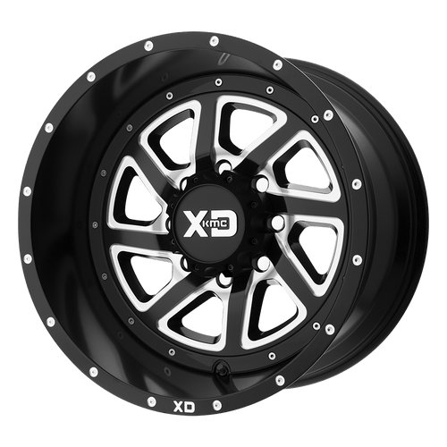 XD XD833 RECOIL 6X135 22X10 -18 SATIN BLACK MILLED WITH REVERSIBLE RING