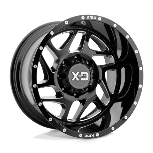 XD XD836 FURY 8X170 20X12 -44 GLOSS BLACK MILLED