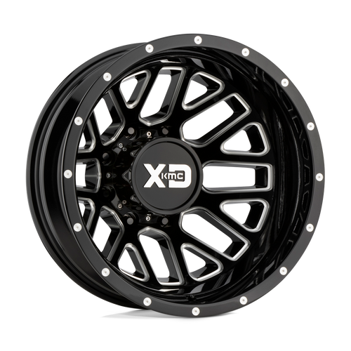 XD XD843 GRENADE DUALLY 8X200 17X6.5 -155 GLOSS BLACK MILLED - REAR