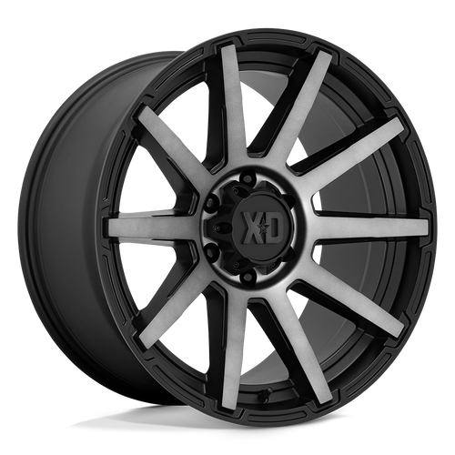 XD XD847 OUTBREAK 8X165.1 22X10 -18 SATIN BLACK WITH GRAY TINT