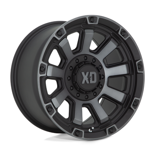 XD XD852 GAUNTLET 5X127/5X139.7 20X10 -18 SATIN BLACK WITH GRAY TINT