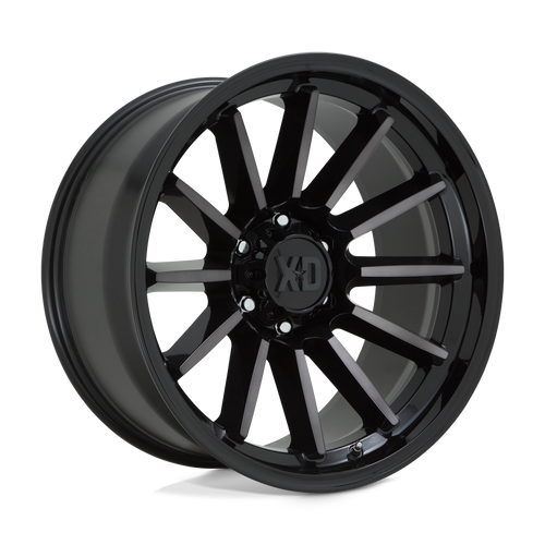 XD XD855 LUXE 6X139.7 20X10 -18 GLOSS BLACK MACHINED WITH GRAY TINT