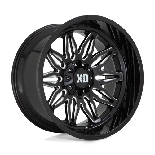 XD XD859 GUNNER 6X135/6X139.7 22X12 -44 GLOSS BLACK MILLED