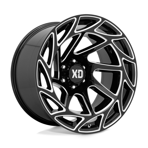 XD XD860 ONSLAUGHT 6X139.7 22X12 -44 GLOSS BLACK MILLED