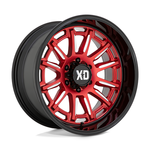 XD XD865 PHOENIX 5X127 20X10 -18 CANDY RED MILLED WITH BLACK LIP