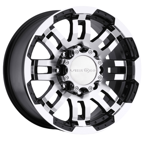 Vision Off-Road 375 Warrior 5x139.7 15x7.5-12 Gloss Black Machined Face