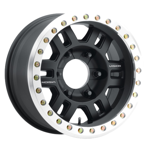 Vision Off-Road 398COMP 6x139.7 16x7+0 Gloss Black Machined Lip