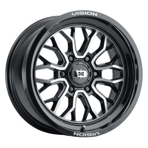 Vision Off-Road 402 Riot 8x170 20x12-51 Gloss Black Machined Face