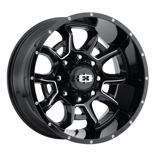 Vision Off-Road 415 Bomb 5x127 20x12-51 Gloss Black Milled Spoke