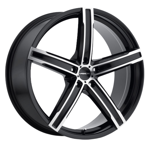 Vision Street-Designs 469 Boost 5x115 20x8.5+35 Gloss Black Machined Face