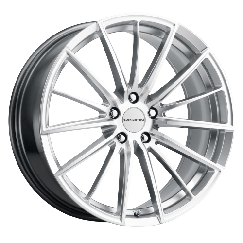 Vision Street-Designs 473 Axis 5x108 20x8.5+35 Hyper Silver Machined Face