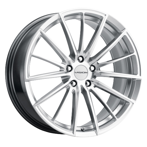 Vision Street-Designs 473 Axis 5x115 20x8.5+35 Hyper Silver Machined Face