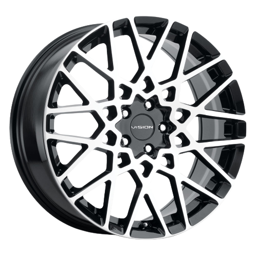 Vision Street-Designs 474 Recoil 5x120 20x8.5+35 Gloss Black Machined Face
