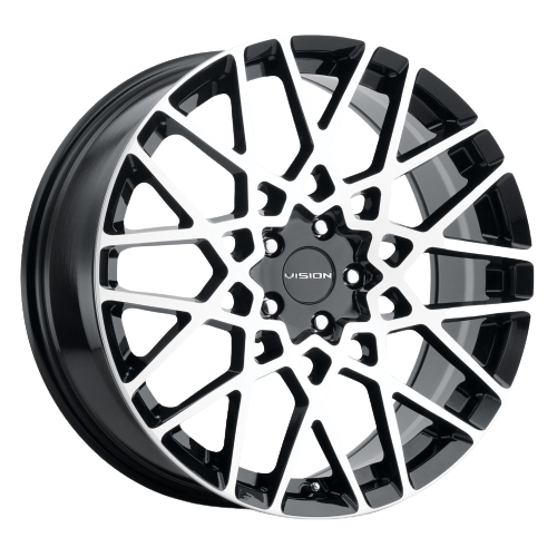 Vision Street-Designs 474 Recoil 5x112 17x8+38 Gloss Black Machined Face