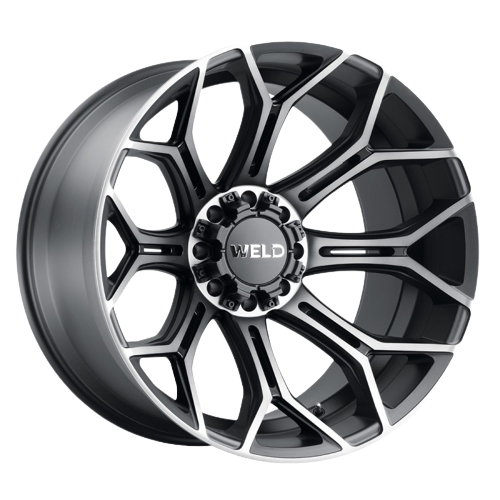 WELD Off-Road Gradient 8x180 22x12 -44 Satin Black Machined DDT