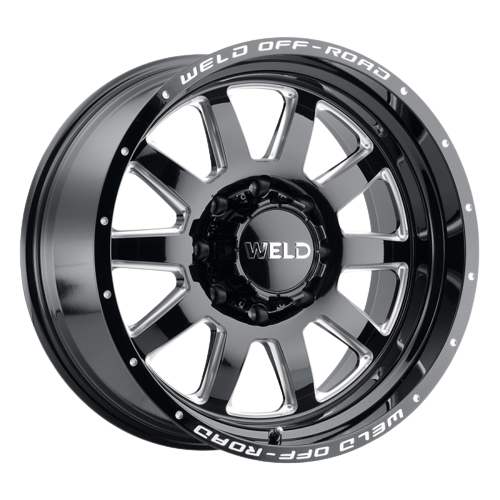 WELD Off-Road Stealth 8x180 18x9 0 Gloss Black/Milled