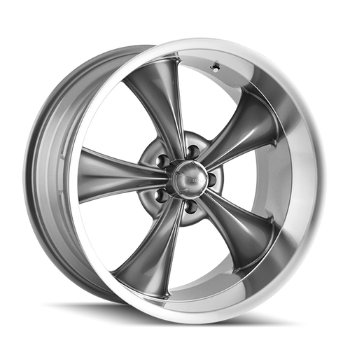 Ridler Type 695 5x120.65 20x10+0 Grey/Machined Lip