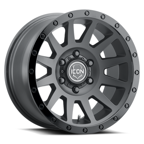 Icon Alloys COMPRESSION 6x135 17x8.5+6 Double Black