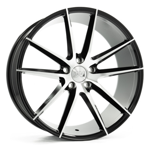Axe ZX7 5x112 20X8.5+25 BLACK AND POLISHED FACE