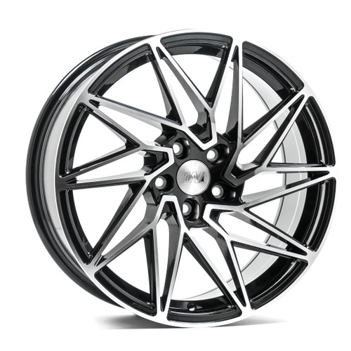 Axe ZX10  5x112 18X8+40 BLACK AND POLISHED FACE