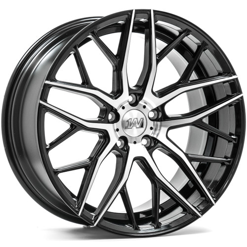 Axe ZX11 5x108 20X8.5+40 BLACK AND POLISHED FACE