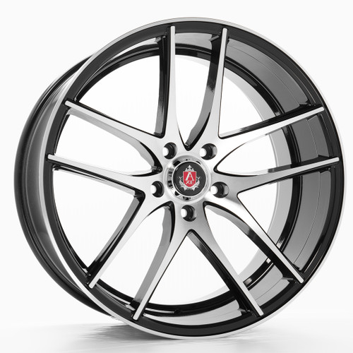 Axe EX19 5x108 19X9.5+40 BLACK AND POLISHED FACE