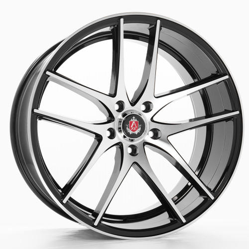 Axe EX19 5x108 20X10+45 BLACK AND POLISHED FACE