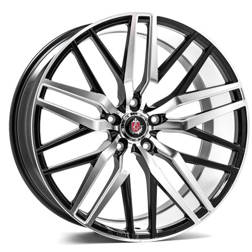 Axe EX30 5x110 22X9+35 BLACK AND POLISHED FACE
