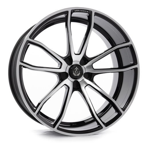 Axe EX33 5x120 22X9+20 BLACK AND POLISHED FACE