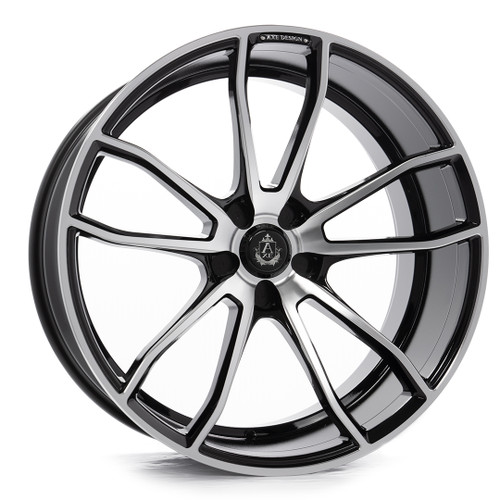 Axe EX33 5x130 22X9+20 BLACK AND POLISHED FACE
