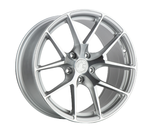 Aodhan AFF7 5x114.3 18x8.5+35 Gloss Silver Machined Face