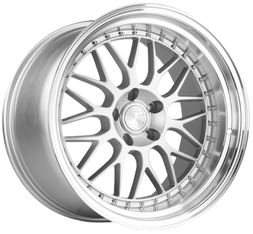 Aodhan AH02 5x100 / 5x114.3 17x8+35 Silver w/ Machined Lip