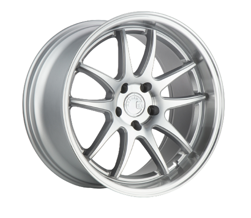 Aodhan DS02 5X100 18x9.5+35 Silver w/Machined Face