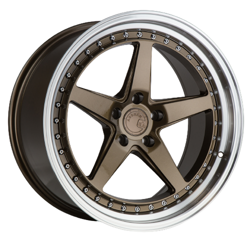 Aodhan DS05 5x114.3 19x9.5+22 Bronze w/Machined Lip