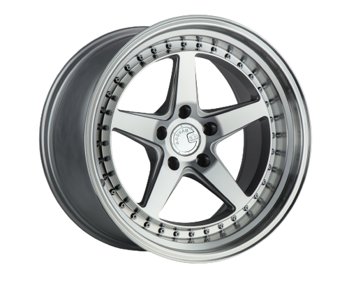 Aodhan DS05 5x100 18x9.5+35 Silver w/Machined Face