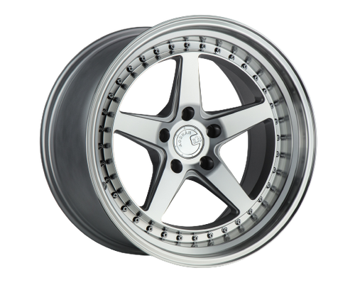 Aodhan DS05 5x114.3 18x9.5+30 Silver w/Machined Face