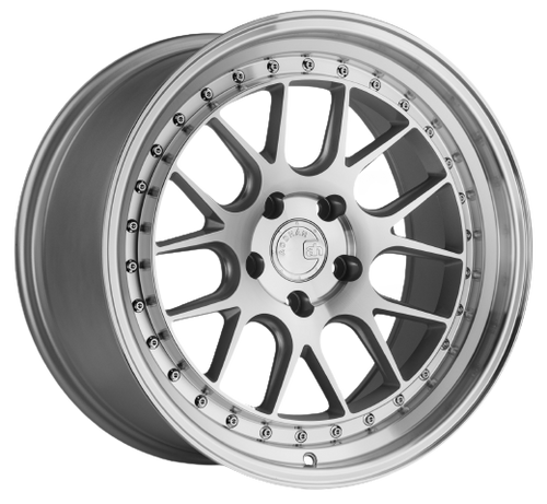 Aodhan DS06 5x114.3 18x8.5+35 Silver w/Machined Face