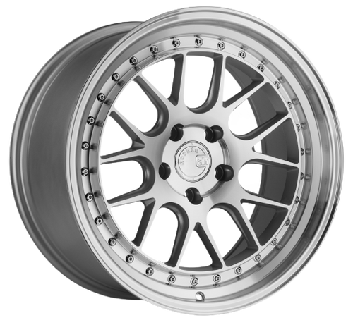 Aodhan DS06 5x114.3 18x9.5+15 Silver w/Machined Face