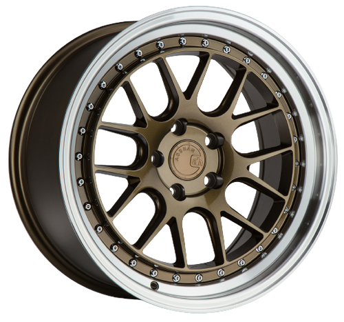 Aodhan DS06 5x114.3 18x9.5+22 Bronze w/Machined Lip