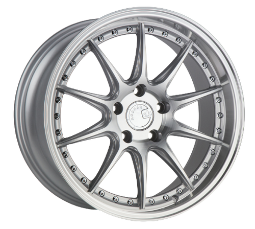 Aodhan DS07 5x114.3 19x9.5+22 Silver w/Machined Face