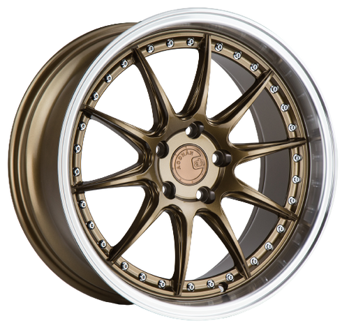 Aodhan DS07 5x114.3 18x9.5+30 Bronze w/Machined Lip