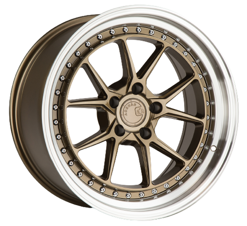 Aodhan DS08 5x114.3 18x9.5+22 Bronze w/Machined Lip