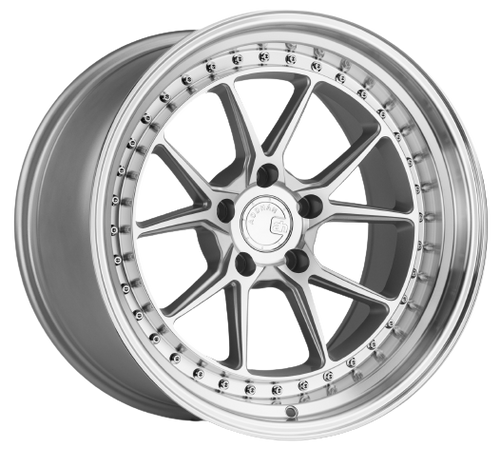 Aodhan DS08 5x114.3 18x9.5+15 Silver w/Machined Face