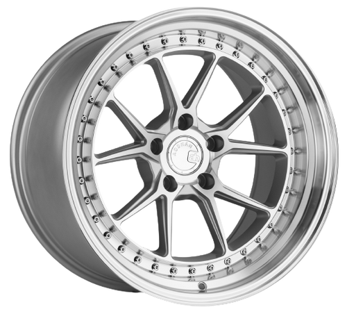 Aodhan DS08 5x114.3 18x10.5+15 Silver w/Machined Face