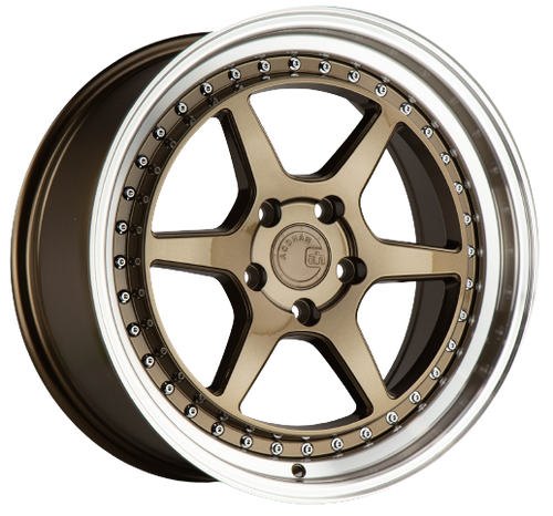 Aodhan DS09 5x114.3 18x8.5+35 Bronze w/Machined Lip