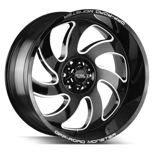 Off Road Monster M07 5x127 20x10-19 Gloss Black Milled