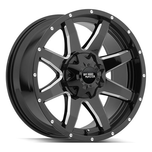 Off Road Monster M08 6x135/6x139.7 20x12-44 Gloss Black Milled